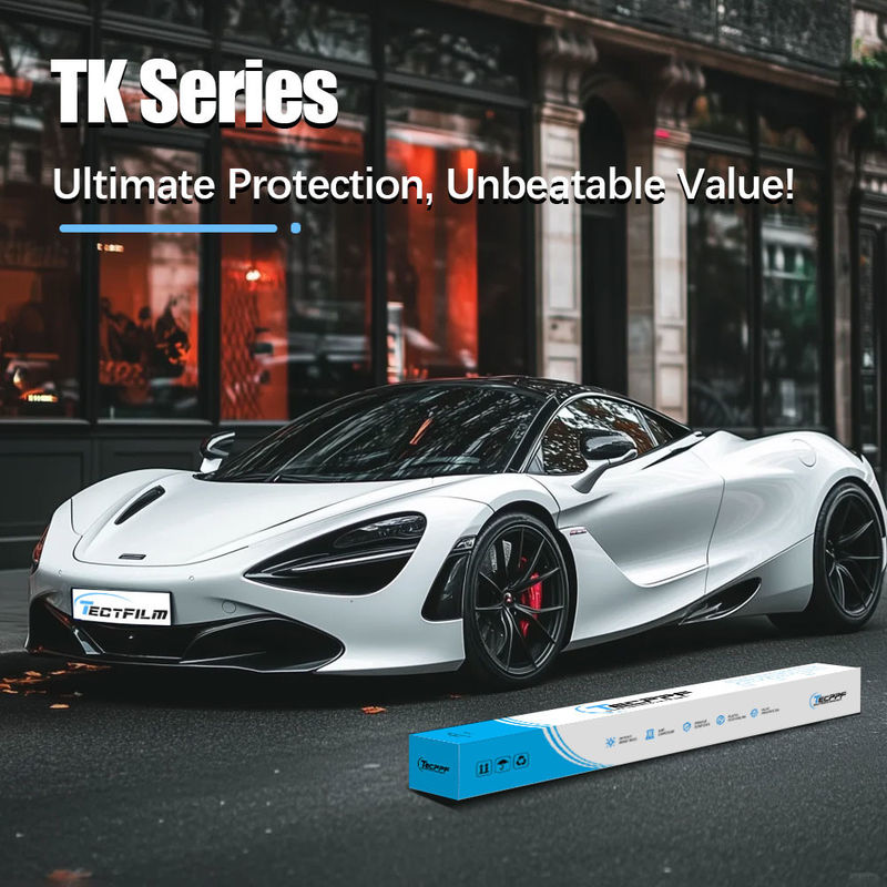 1.52х15м 7.5 Mil Прозрачная автомобильная краска Ppf Защитная пленка TK Серия Тепловое исцеление