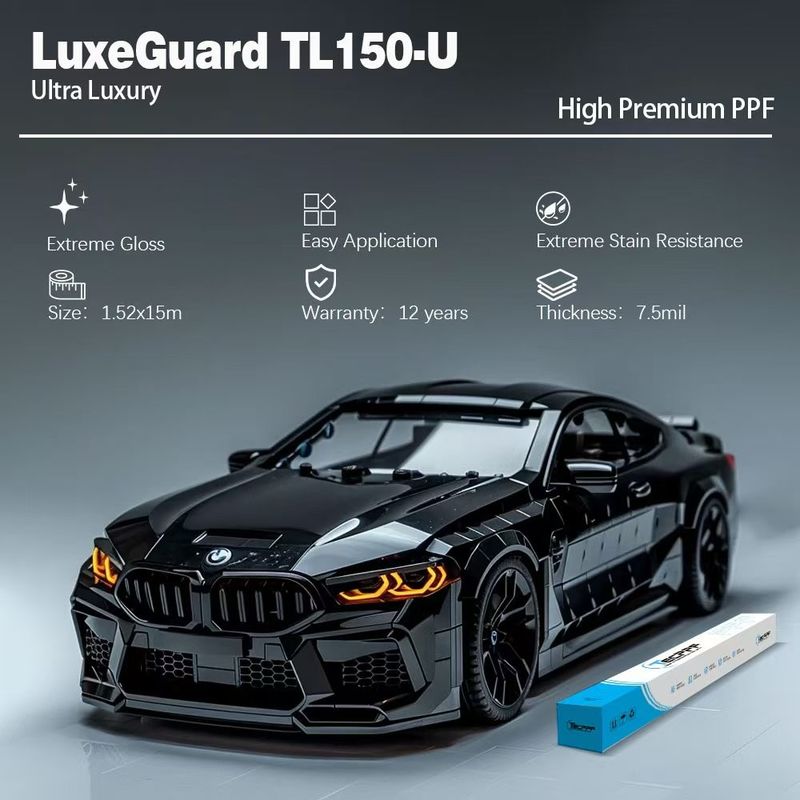 7.5 Mil TL150-U Extreme Glossy Ppf Anti Fouling Paint Protection Film For Car (Слишком глянцевая ПФФ для защиты от загрязнения краски для автомобилей)